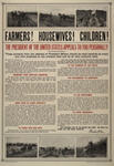 US WWI poster (general): Farmers! Housewives!