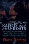 US WWI poster (general): Defeat the Kaiser