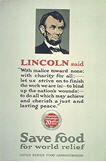 US WWI poster (general): Lincoln Said