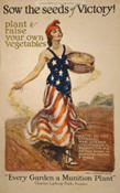 US WWI poster (general): Sow the Seeds of Victory