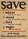 US WWI poster (general): Save 1- wheat use