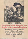 US WWI poster (general): Hunger For three years