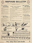 US WWI poster (general): Shipyard Bulletin