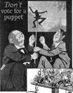 US WWI poster (general): Don't Vote for a Puppet