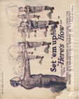 US WWI poster (general): Set 'Em Up!