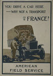 US WWI poster (general): You Drive a Car Here