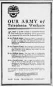 US WWI poster (general): Our Army of Telephone Workers