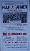 US WWI poster (general): … Help A Farmer Get