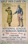 US WWI poster (general): Help Her Carry On!