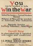 US WWI poster (general): You May Be Needed