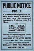US WWI poster (general): Public Notice No. 3