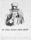 US WWI poster (general): He Still Needs Your Best
