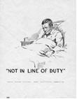 US WWI poster (general): Not in Line of Duty