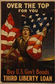US WWI poster (general): Over The Top for You