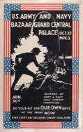 US WWI poster (general): U.S. Army and Navy Bazaar