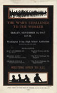 US WWI poster (general): The War's Challenge
