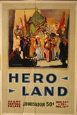 US WWI poster (general): Hero Land Admission