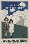 US WWI poster (general): Girls Do Your Duty