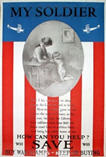 US WWI poster (general): My Soldier Now I lay
