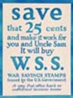 US WWI poster (general): Save That 25 Cents
