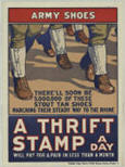 US WWI poster (general): Army Shoes