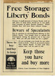 US WWI poster (general): Free Storage