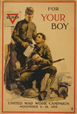 US WWI poster (general): For Your Boy