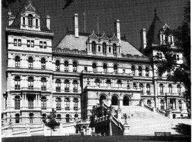 Black-and-white photo of the NYS Capitol Building, 1967.
