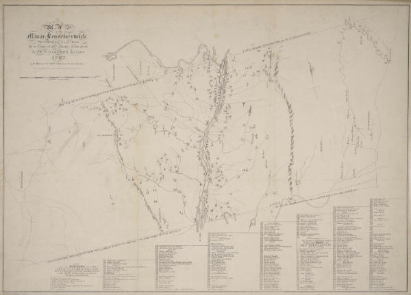 1767 map of Rensselaerwick Manor